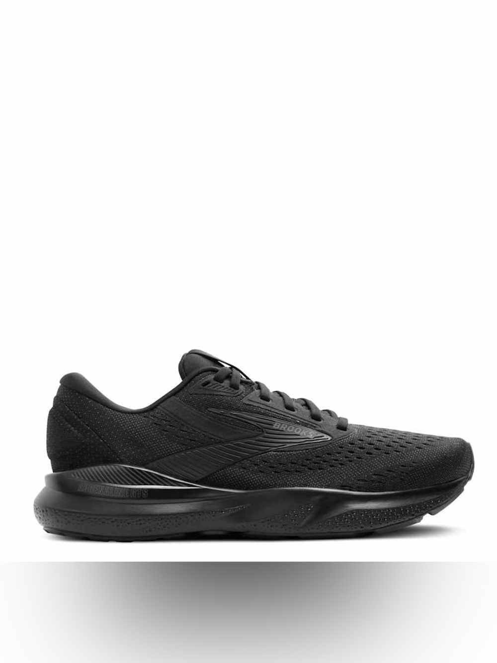 Brooks WOMENS ADRENALINE GTS 24 RUNNING SHOE athletic black size 7.5 in EUC